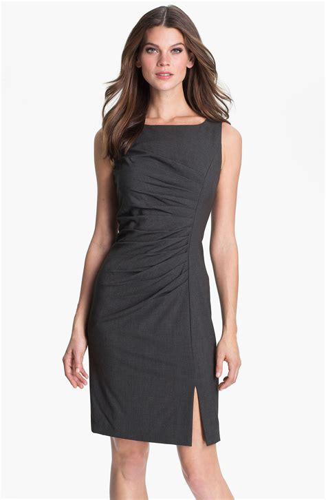 Calvin Klein pleated sheath dress